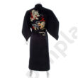 Hosszú kimonó sárkányminta hímzéssel
