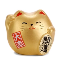 Feng Shui Maneki Neko S – Golden Gold
