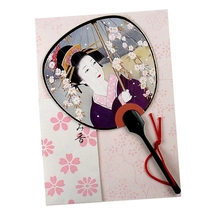 Karte - Geisha im Lila lila Kleid